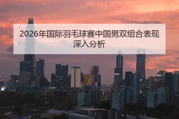 2026年国际羽毛球赛中国男双组合表现深入分析